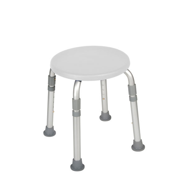 White Bath Stool, Adjustable Height (RTL12004KD) Image Product Image