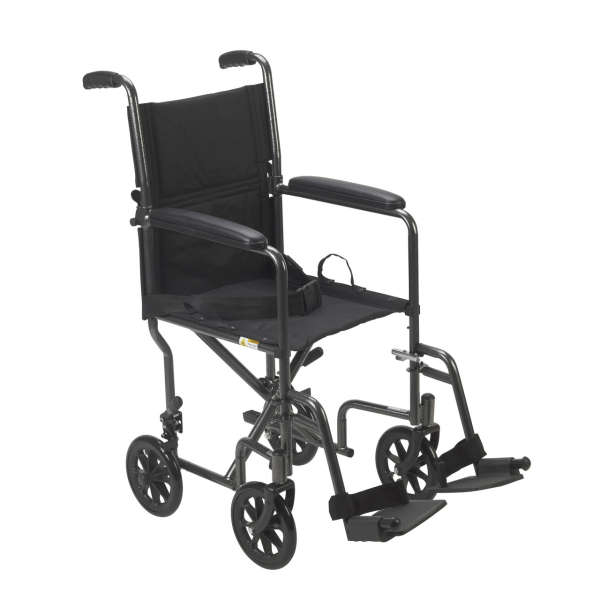 Lightweight Steel Transport Wheelchair Image 5 Product Image
