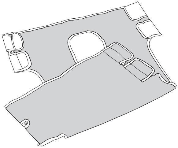 Bariatric Heavy Duty Seat Sling, Commode Cutout (13061) Image Product Image
