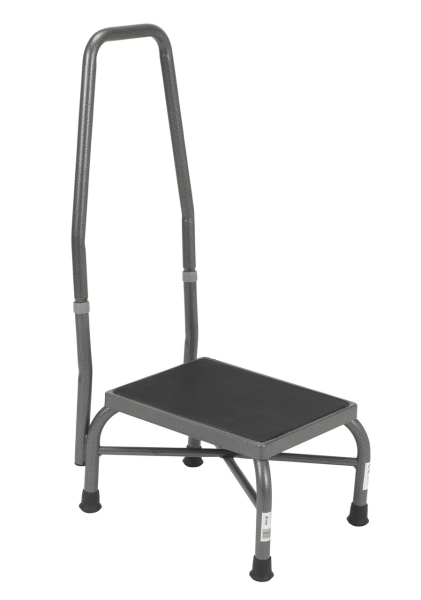 Bariatric Foot Stool, handrail (13062-1SV) Image Product Image