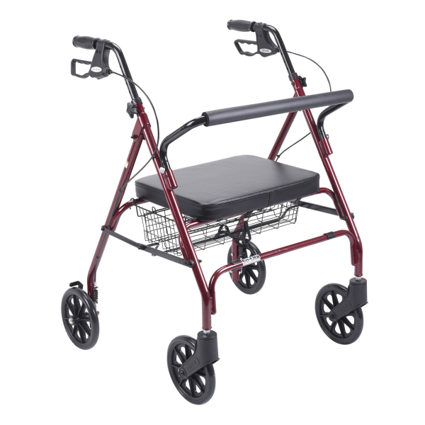 Bariatric Rollator with Large Padded Seat Image Product Image